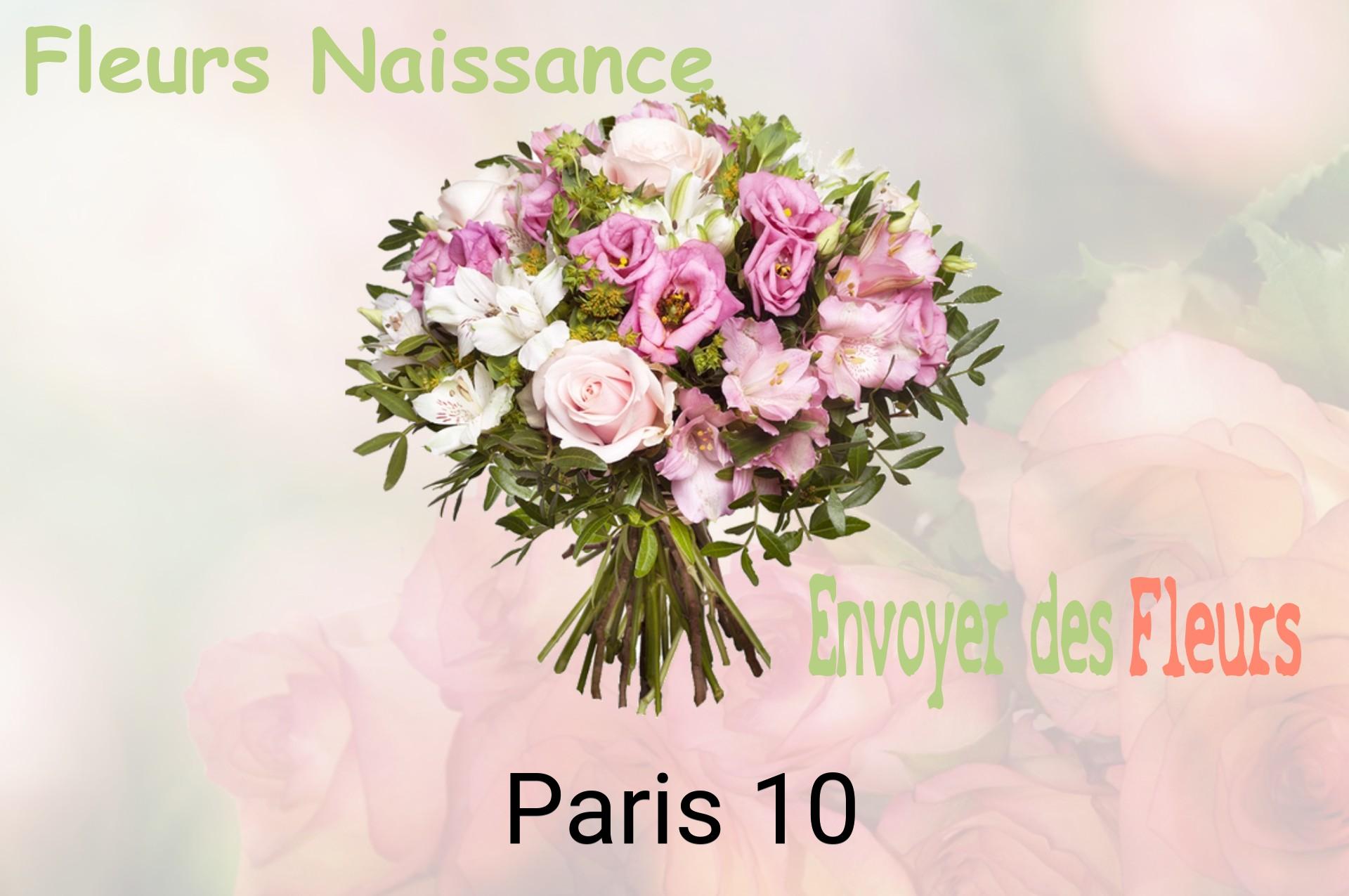 Bouquet de fleurs de naissance livré à Paris-10
